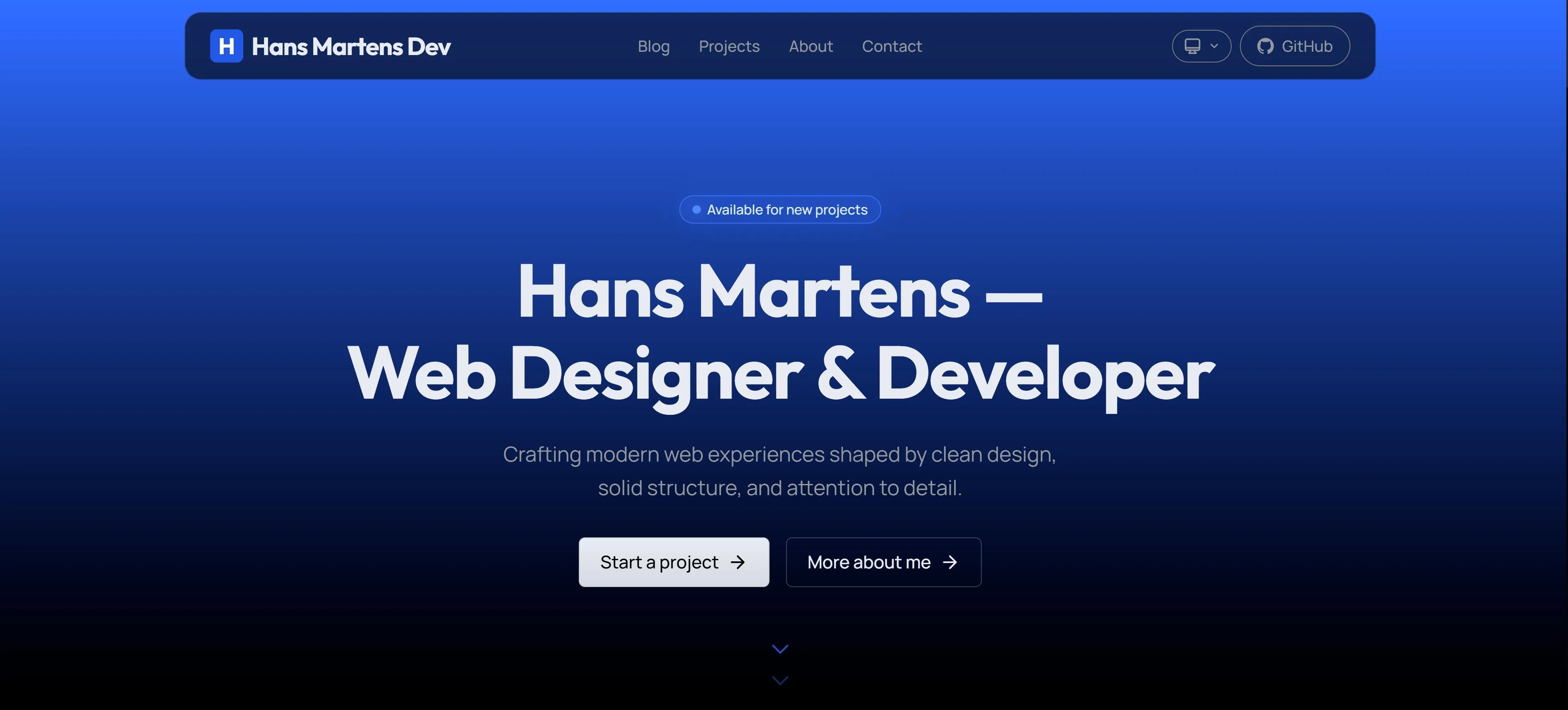 Hans Martens Dev website